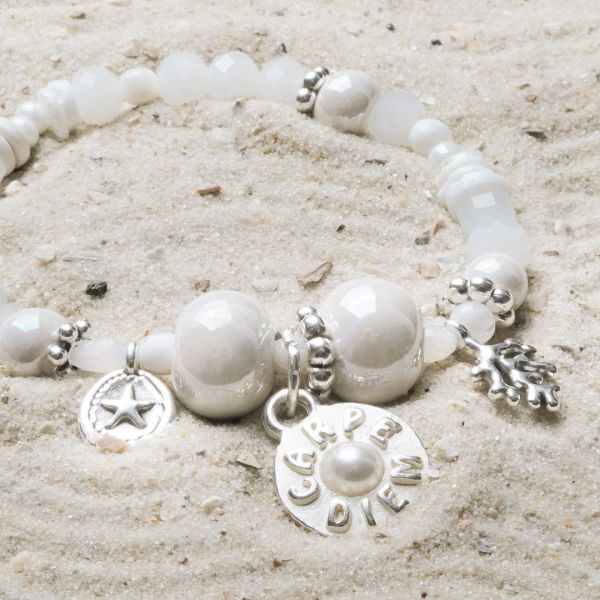 Beach Perlen Armband SilverShiny